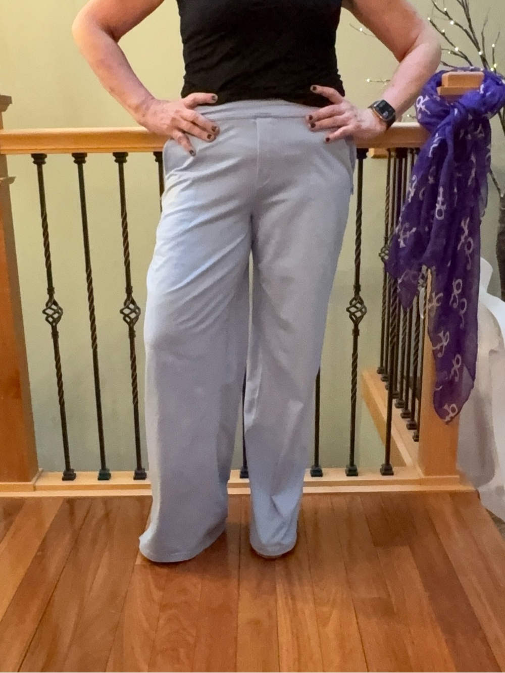 aerie Women's Wide-Leg Pants in Light Blue L